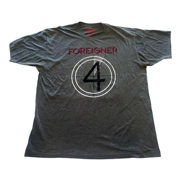 NEW FOREIGNER 4 Album Cover Graphic T SHIRT 2XL TEE Men's Distressed 100% Cotton - Picture 1 of 7